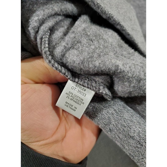 Zenana Hoodie Womens Medium‎ Gray Solid Long Sleeve Pullover Sweater OT-35033 - Picture 8 of 9
